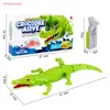 Simulation Infrared Remote Control Crocodile Electronic Animal Toys Entertainment RC Crocodile Child Gifts AC180 4