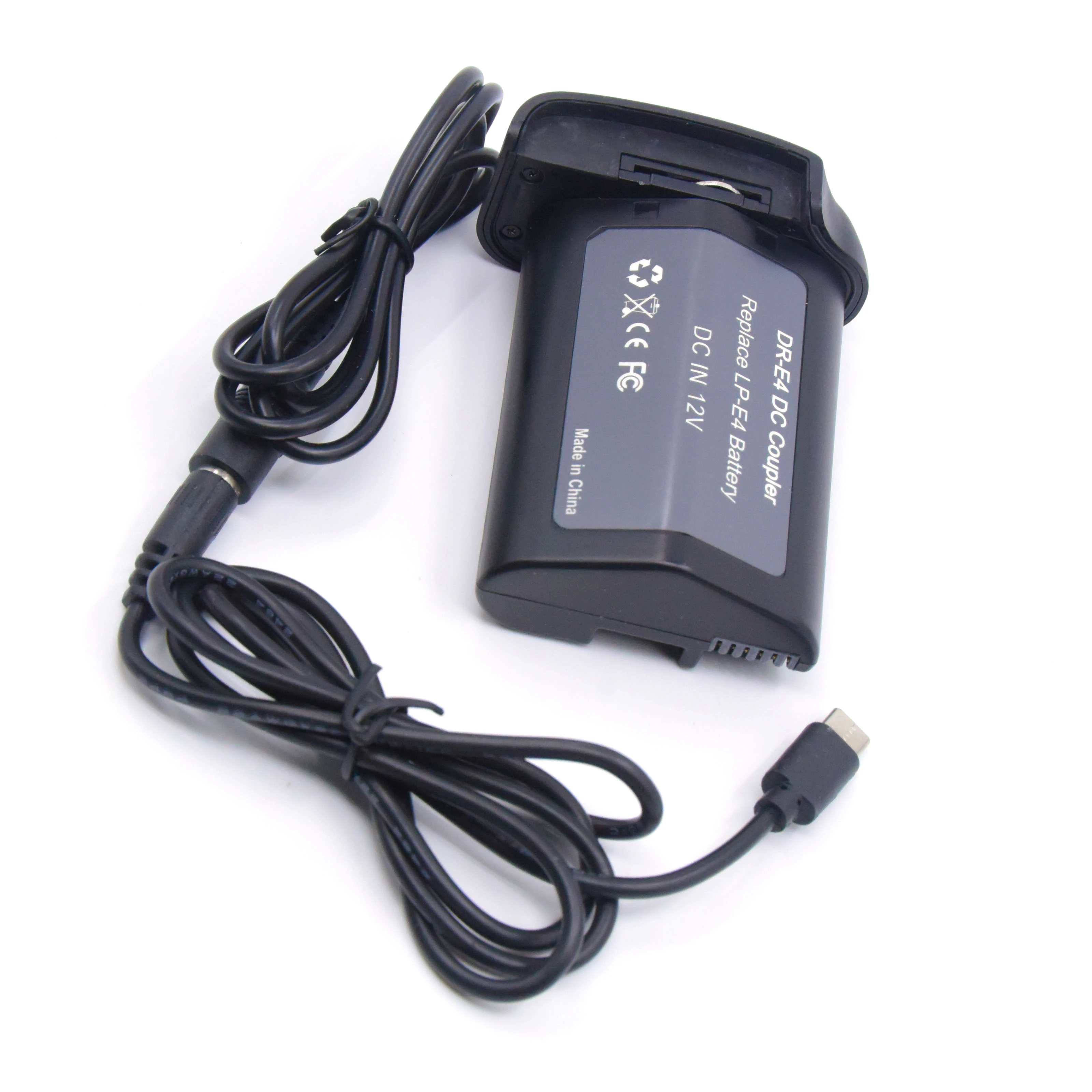 USB Type C PD 12V Power Bank Adapter Cable+LP-E4 E19 Dummy Battery DR-E4 for Canon EOS 1D C 1D X Mark III IV 1Ds Mark III