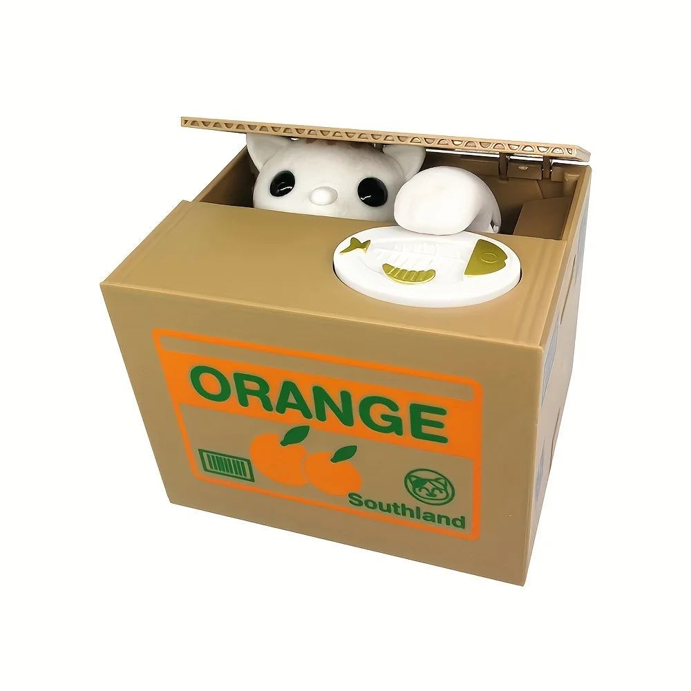 Stealing Money Cat Piggy Bank Cartoon Piggy Bank Panda Fun Stealing Money Cat Series Novelty Electric Gift Piggy Bank