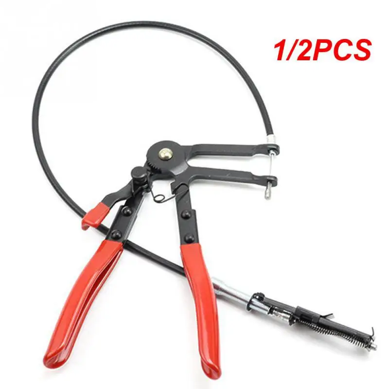 

1/2PCS Auto Vehicle Tools Cable Type Flexible Wire Long Reach Hose Tube Clamp Pliers For Car Repairs Hose Clamp Removal Hand