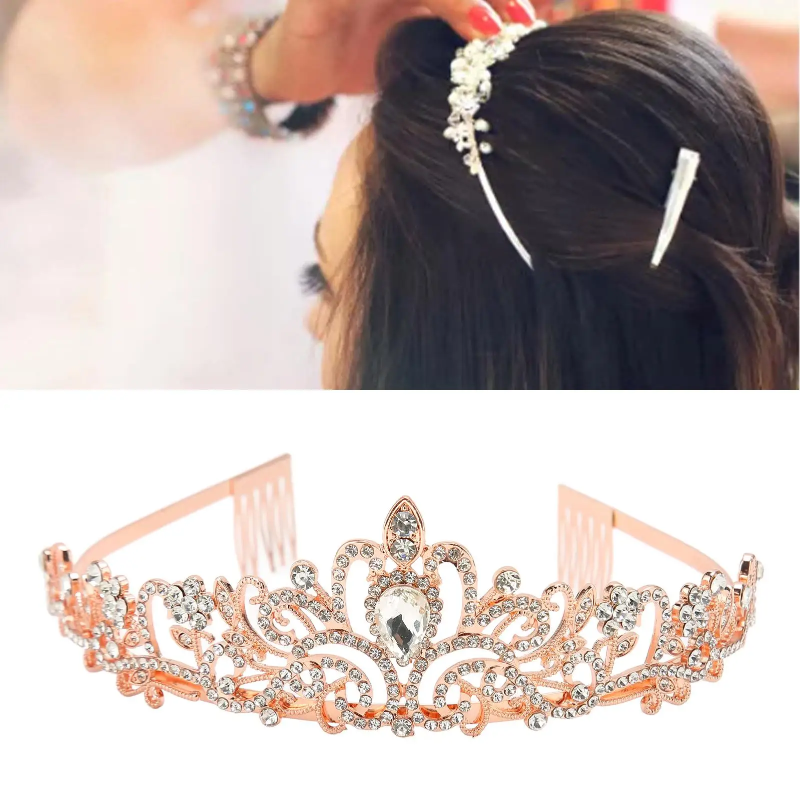 For halloween Bridal Wedding Crown: Rhinestone Fashion