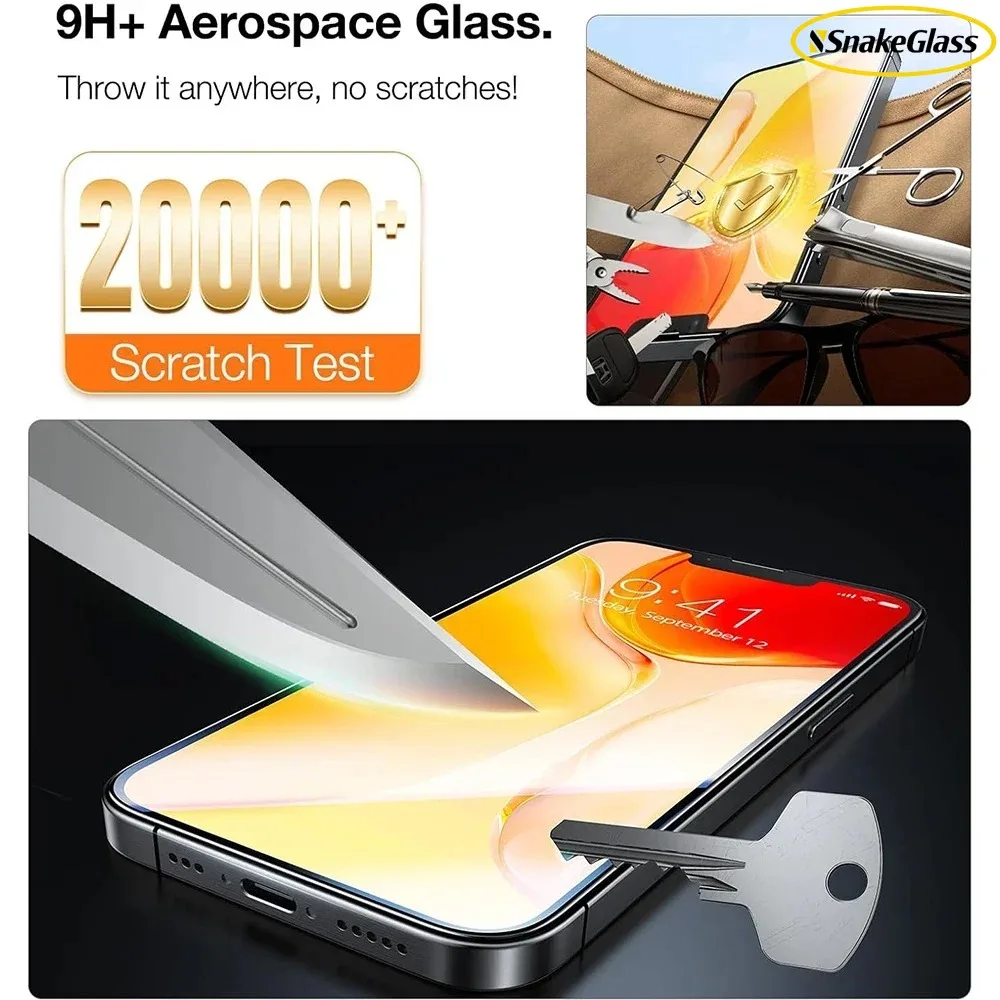 3-Pack Easy Install Anti-Shatter HD Screen Protector Film