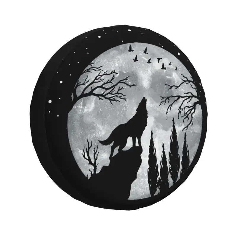 

Чехол на колесо Wolf Moon для Jeep, Toyota, Mitsubishi, 4WD, 14/15/16/17 дюймов