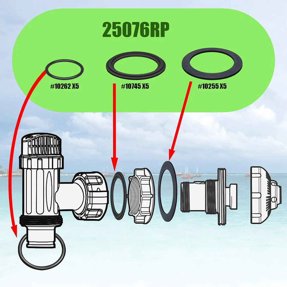 

For Intex Rubber Washer Rings Rubber Gasket Washer Ring Kit Replacement Set Step Washers Strainer 28621 28635 Pack