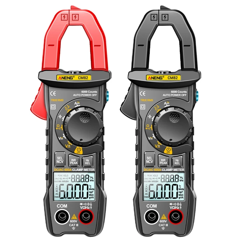 

High Accuracy Clamp Meter Auto Multimeter for DC Current for DC with Flashlight & Backlight Capacita