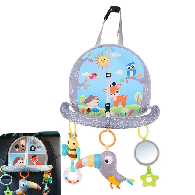 Baby Auto Sitz Spielzeug Doppelseitige Kick Und Spielen Aktivität Zentrum  Mit Musik Box Spiegel Und Rassel Spaß Reise Spielzeug geschenke Für Kinder  - AliExpress