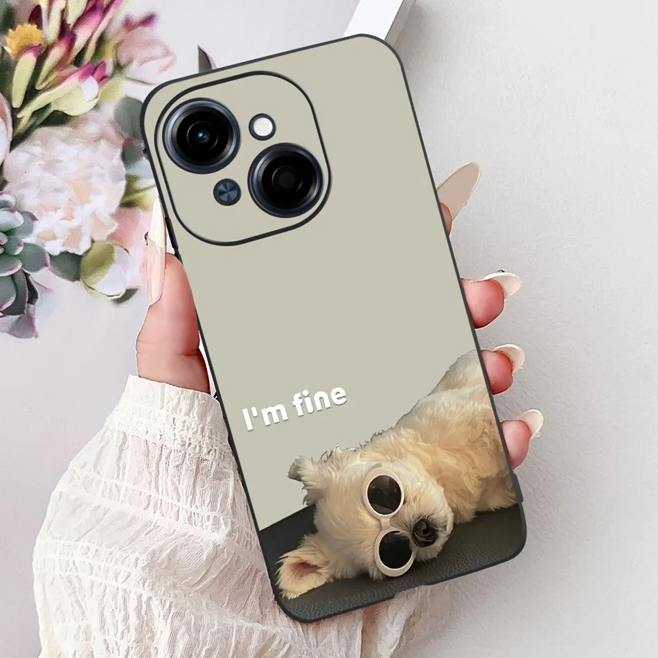 Fashion Cool Pattern Black Silicone Soft Phone Case