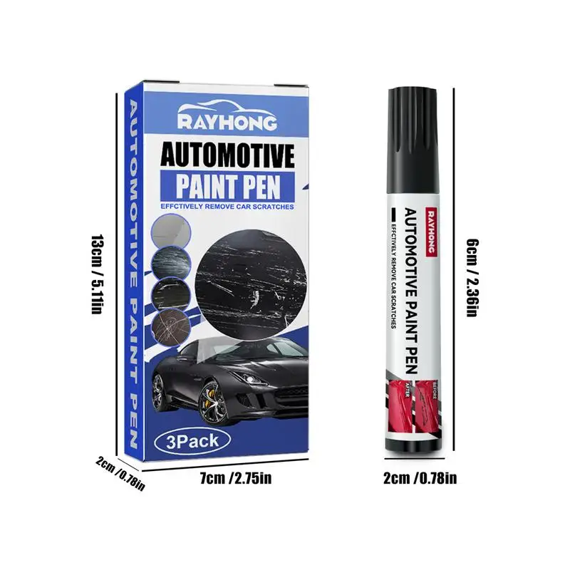 3 Pieces Paint Pen Black/White Waterproof Auto Scratch Remover Pen  Automobile Paint Scratch Repair Car Grooming - AliExpress