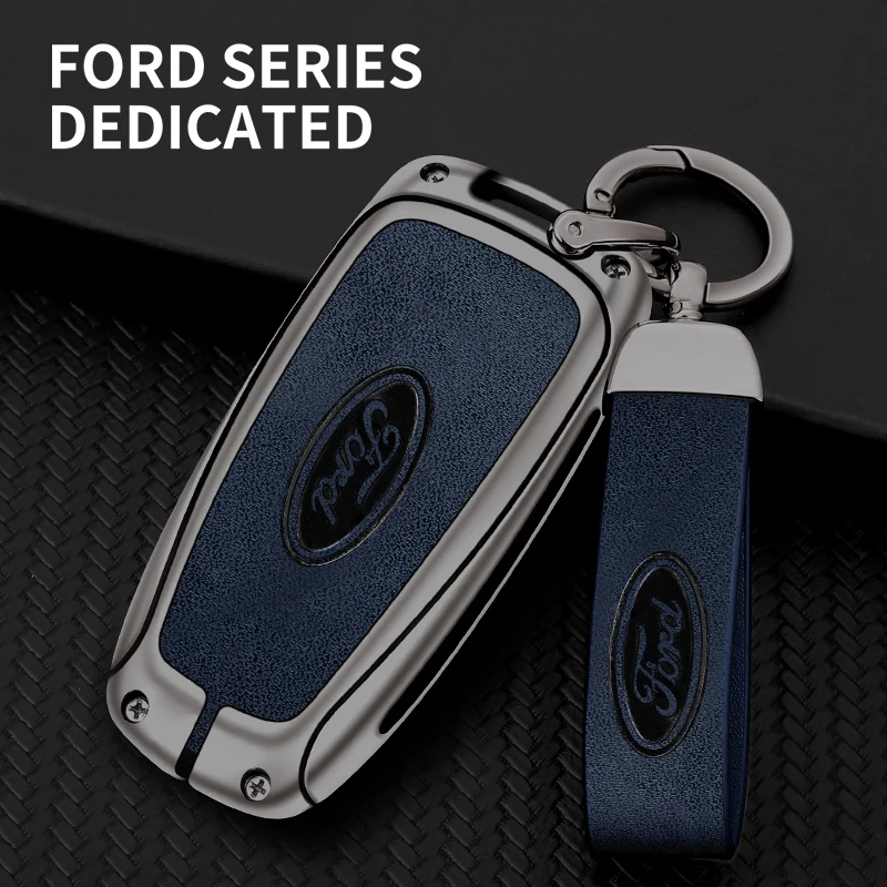 Black Carbon Fiber Key Fob Shell For 2018+ Ford Mustang, F150, Bronco, Explorer – Protects Your Smart Key