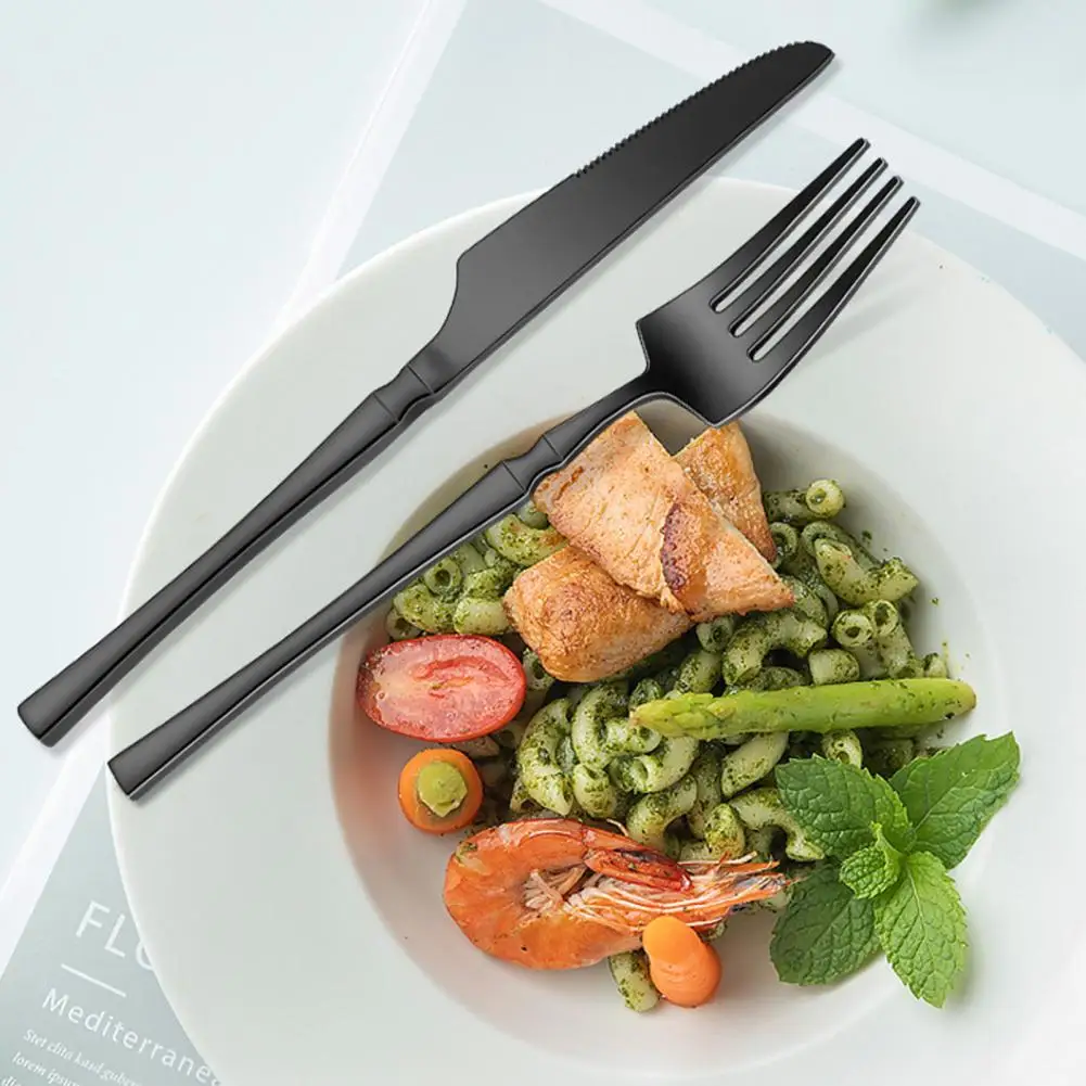 

Durable Stainless Steel Utensils Stainless Steel Cutlery Set for Home Parties Heat Resistant for Elegant for Entertaining