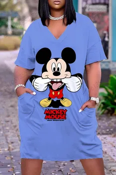 Robes longues élégantes pour femmes, vêtements pour femmes, grande taille, Disney, robes longues d'été, vêtements pour femmes, grand chic, 2024 9