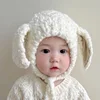 Infant Toddler Baby Girls Hats Fleece Sheep  Animal Winter Fleece Pom Pom Animal Character Cartoon Caps Boy Wind Proof Hemlet 5