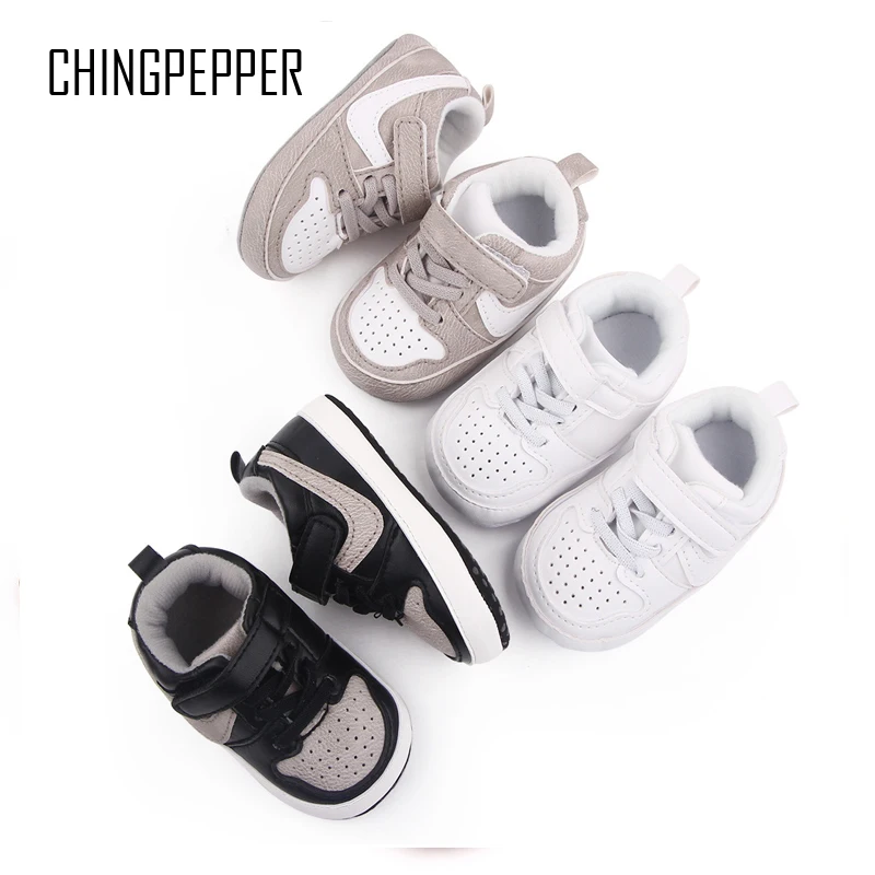 Кроссовки Детские кожаные дышащие для мальчиков