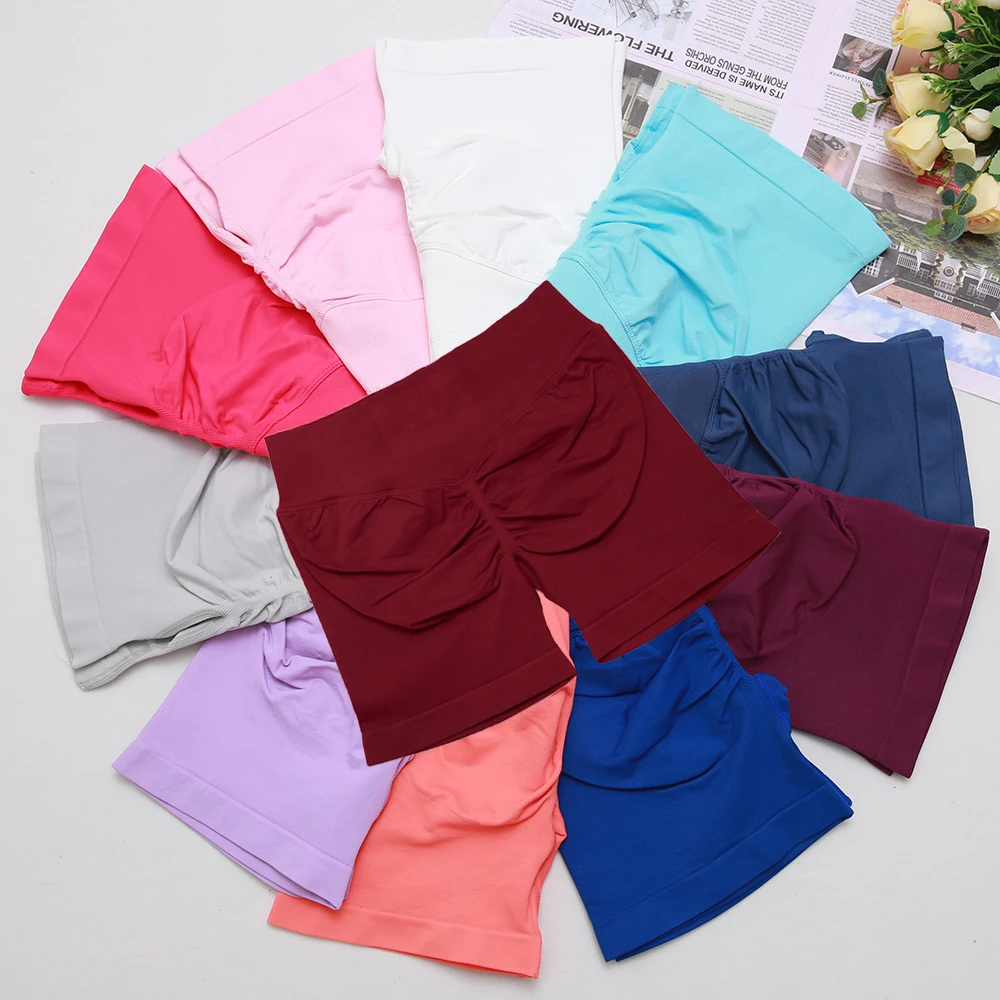 Sports shorts running shorts yoga shorts workout shorts seamless shorts Impact Shorts D Women 4.5 inch Seamless Scrunch Bum Gym Shorts Low Waist Yoga Workout Biker Short Fitness Short