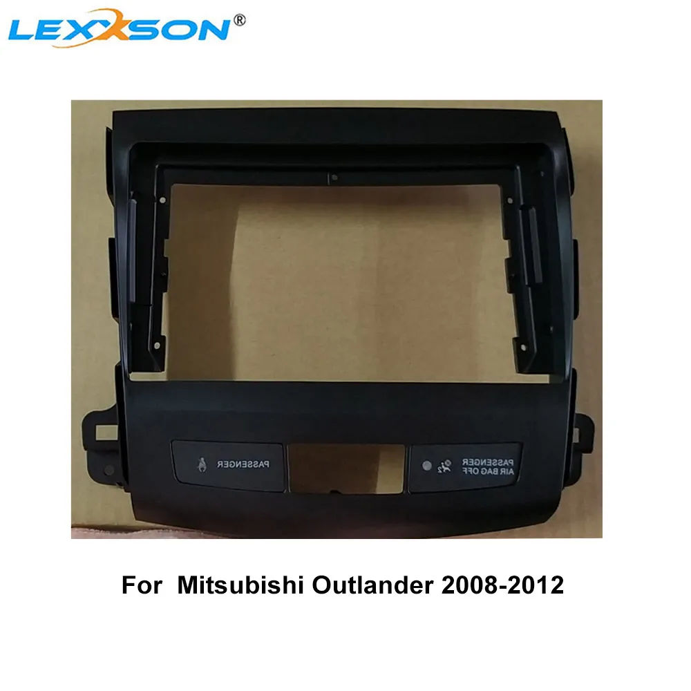 

9-дюймовая Автомобильная обшивка, комплект для Mitsubishi Outlander 2008-2012, двойная Din Автомобильная облицовка, освещение автомобиля