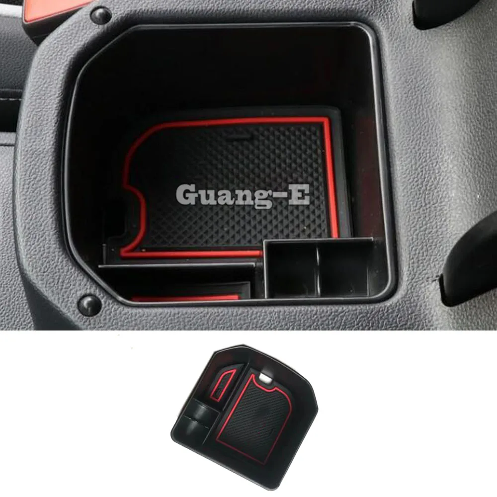 Car Storage Trim Container Center Console Cup Holder Gear Box Frame Per Volkswagen Vw T-Roc Troc 2017 2018 2019 2020 2021