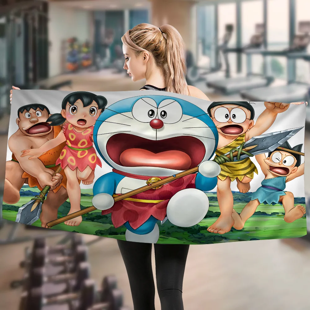 1pc Doraemon Cartoon Towel Microfiber Beach Towel Absorbent Quick dry Soft Yoga Swimming Resort Mountain Climbing Towel 5
