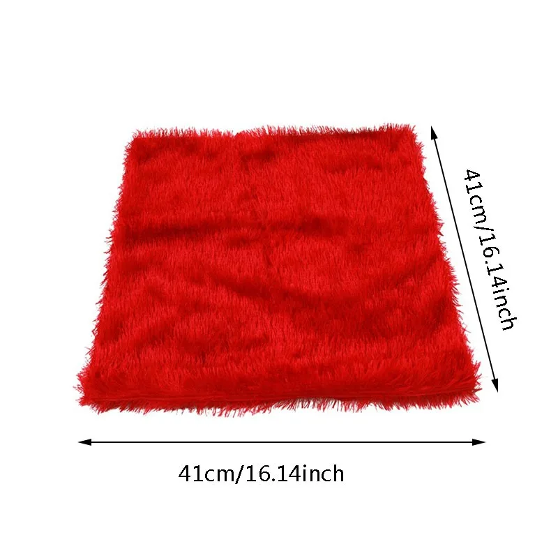 Description Picture 2 of itemSolid Soft Plush Faux Fur Cushion Covers Home Decorative Cushion Cover Throw Pillows For Sofa Car Chair Hotel Home Pillow Case