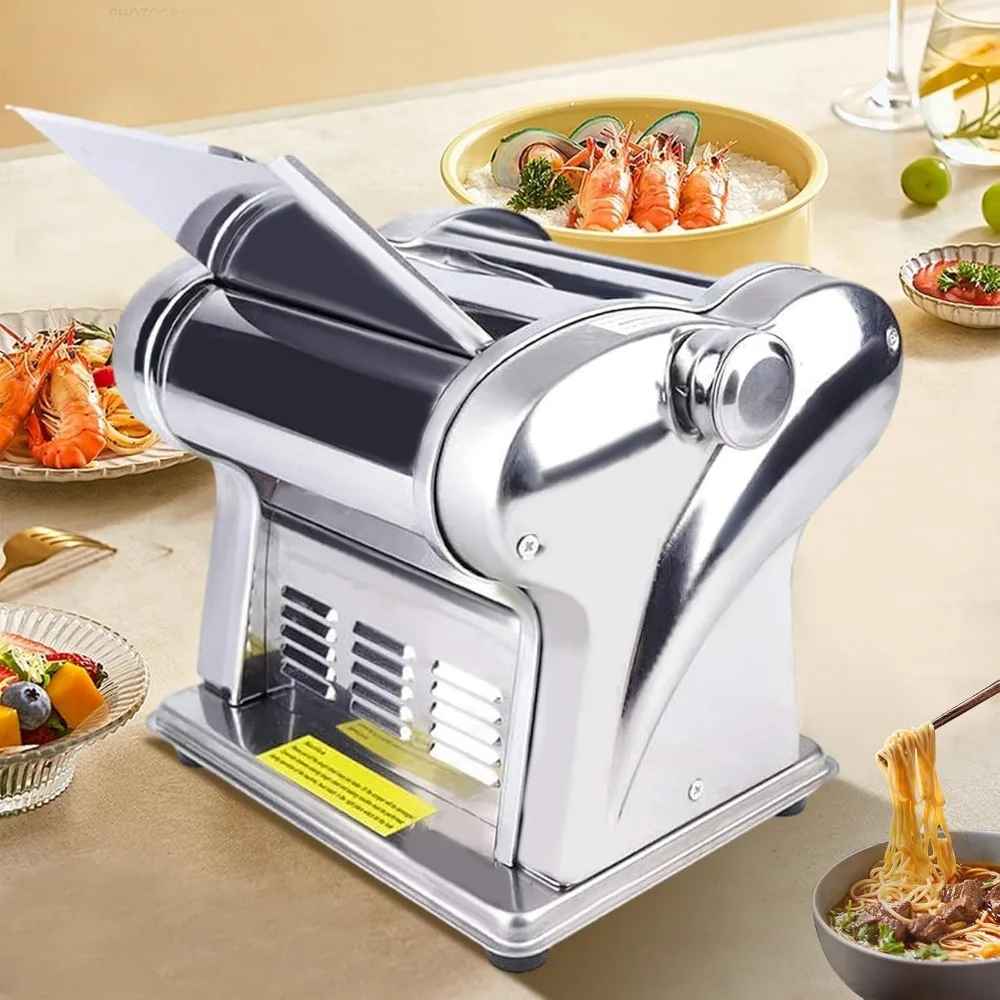Electric Pasta Rolling Machine，Pasta Pressing Pastry Making Machine，Commercial Stainless Steel Pasta Making Machine，Pasta Making 4