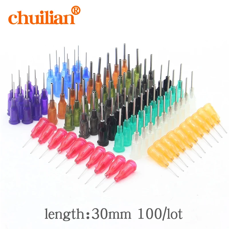 100Pieces14-25G 10 Models Available in Steel Dispense Tapered Needles Glue Liquid Dispenser Needles For Welding Tool Controllers dispensing needle