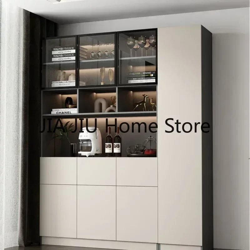 Corner Storage Wine Cabinets High Liquor Wall Kitchen Wine Cabinets Luxury Living Room Botellero Vino Bar Furniture QF50JG