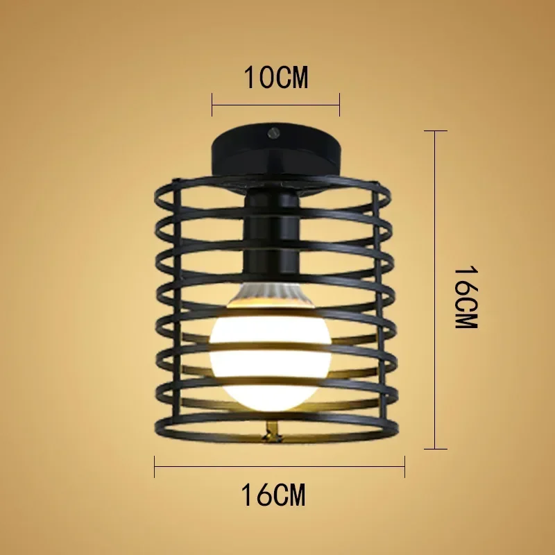 

Modern Ceiling Light Vintage industrial Ceiling Lamp Shade Retro Loft Plafonniers Indoor Lighting Living Room Kitchen Home Decor