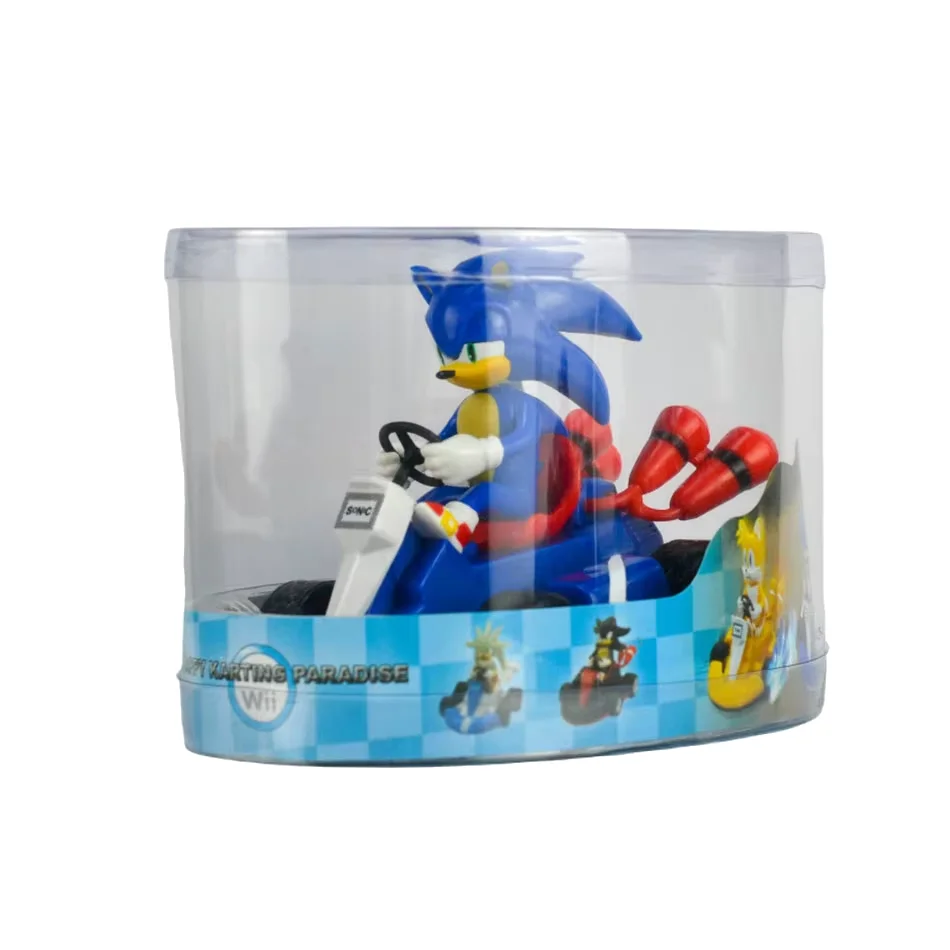 Anime Sonic the Hedgehog Pull Back Car Knuckles the Echidna Chase Miles Tails Prower Action Figure Toys Anime Game Doll Kid birt - Bilde 4