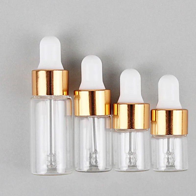 Pack De 100 Botellitas De Cristal ámbar Con Cuentagotas - 50 Ml | Ideales Para Aceites, Sérums, Cosmética Y Viajes