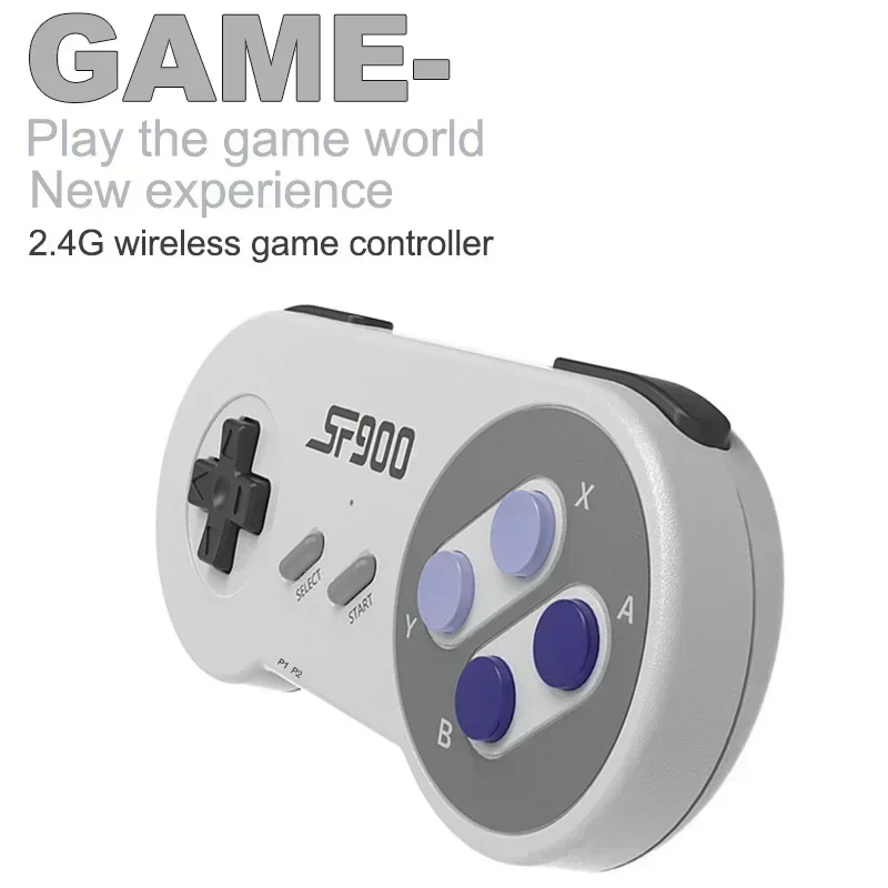 슈퍼 닌텐도 게임 스틱 5000 레트로 게임용, NES SNES 무선 컨트롤러용 HD 비디오 게임 콘솔, SF900 콘솔, 16 비트