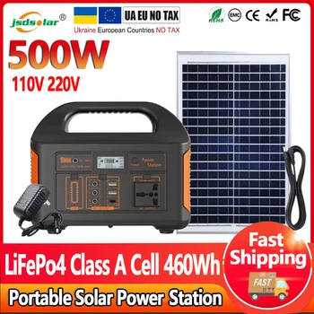 Portable Power Station 500W Powerstation with AC Outlets 460Wh LiFeP04 Battery for Outdoor Camping RV Home ﻿ 1