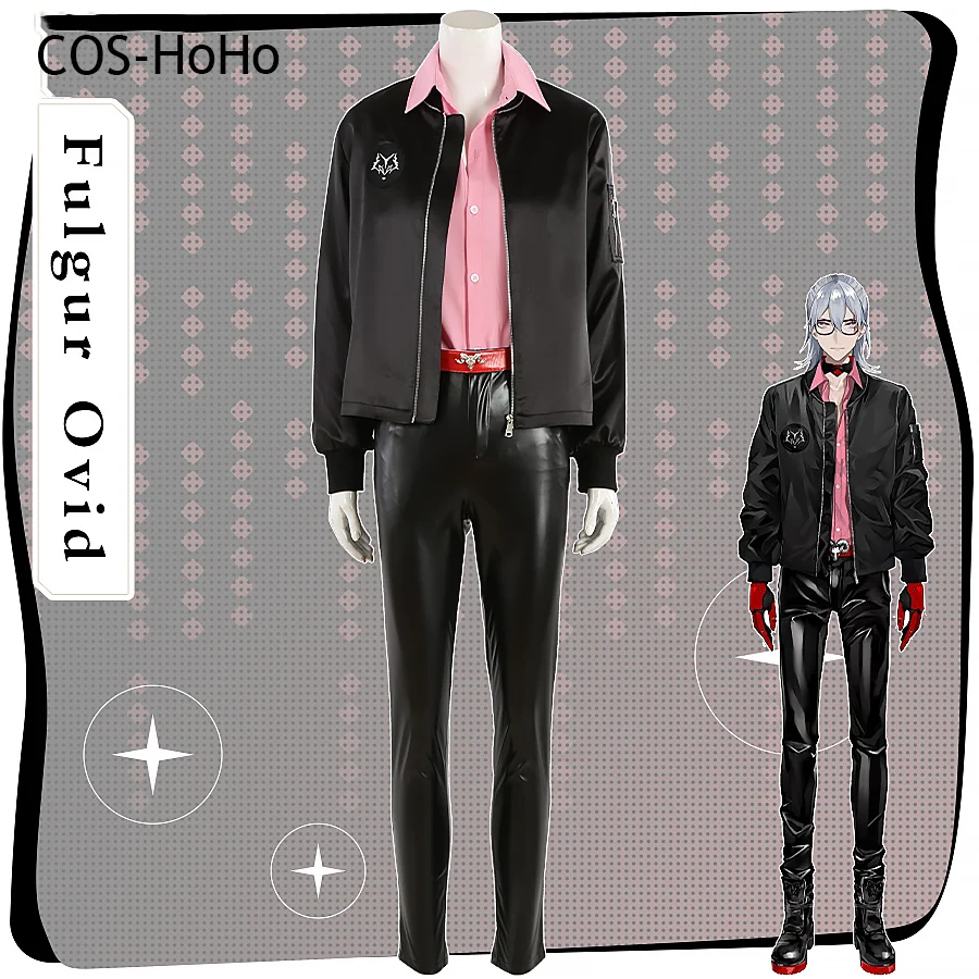 

COS-HoHo Vtuber Nijisanji EN Noctyx Fulgur Ovid Game Suit Gorgeous Handsome Cosplay Costume Halloween Party Role Play Outfit