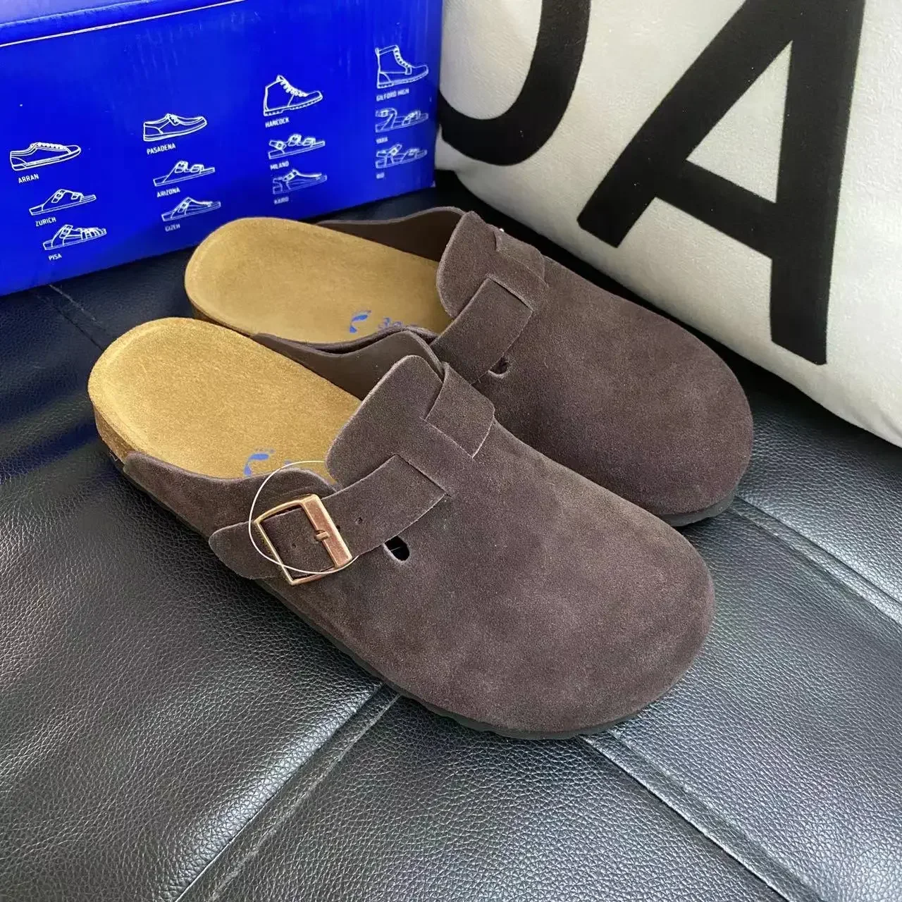 Leather Cork Slippers Sandals Shoes For Women And Men beach slippers women slippers women sandals