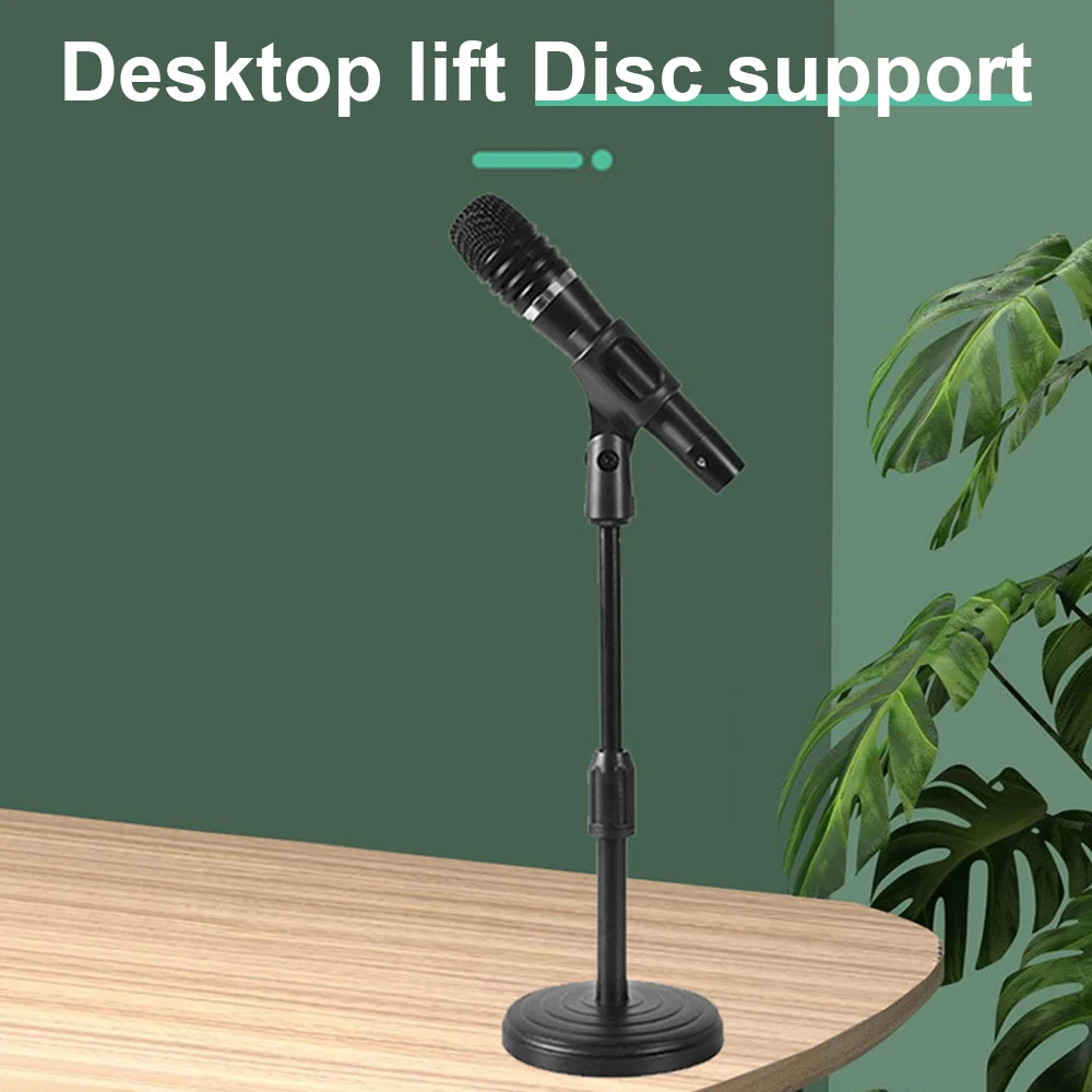 Flexible Desktop Tripod Folding Mic Stand With Adjustable Angle Disc Microphone Mount Holder Stand Bracket Microphone Clip Clamp microphone stand