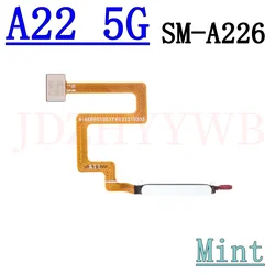 Enhanced Fingerprint Sensor with Integrated Volume and Power Controls (A22 5G Green)