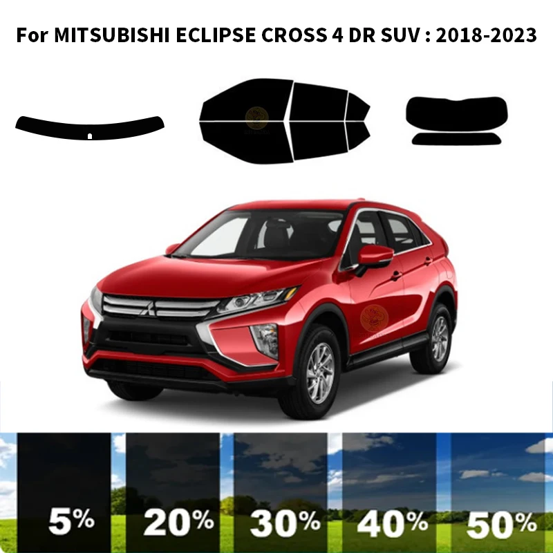 

Precut nanoceramics car UV Window Tint Kit Automotive Window Film For MITSUBISHI ECLIPSE CROSS 4 DR SUV 2018-2023