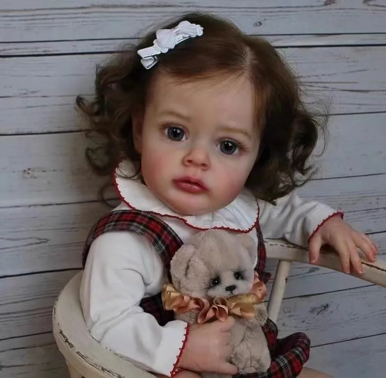 High Quality 60cm Big Size Reborn Toddler Princess Silicone Vinyl Adorable Lifelike Baby Bonecas Girl Bebe Doll Menina Kid Toys 4