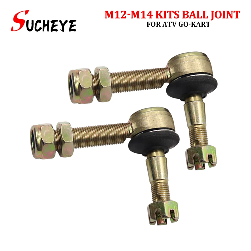 

M12*M14 Universal Tie Rod End Kits Ball Joint Fit For 70cc 90cc 110cc 125cc 150cc ATV Quad 4-WheeL Chinese BIG Bull