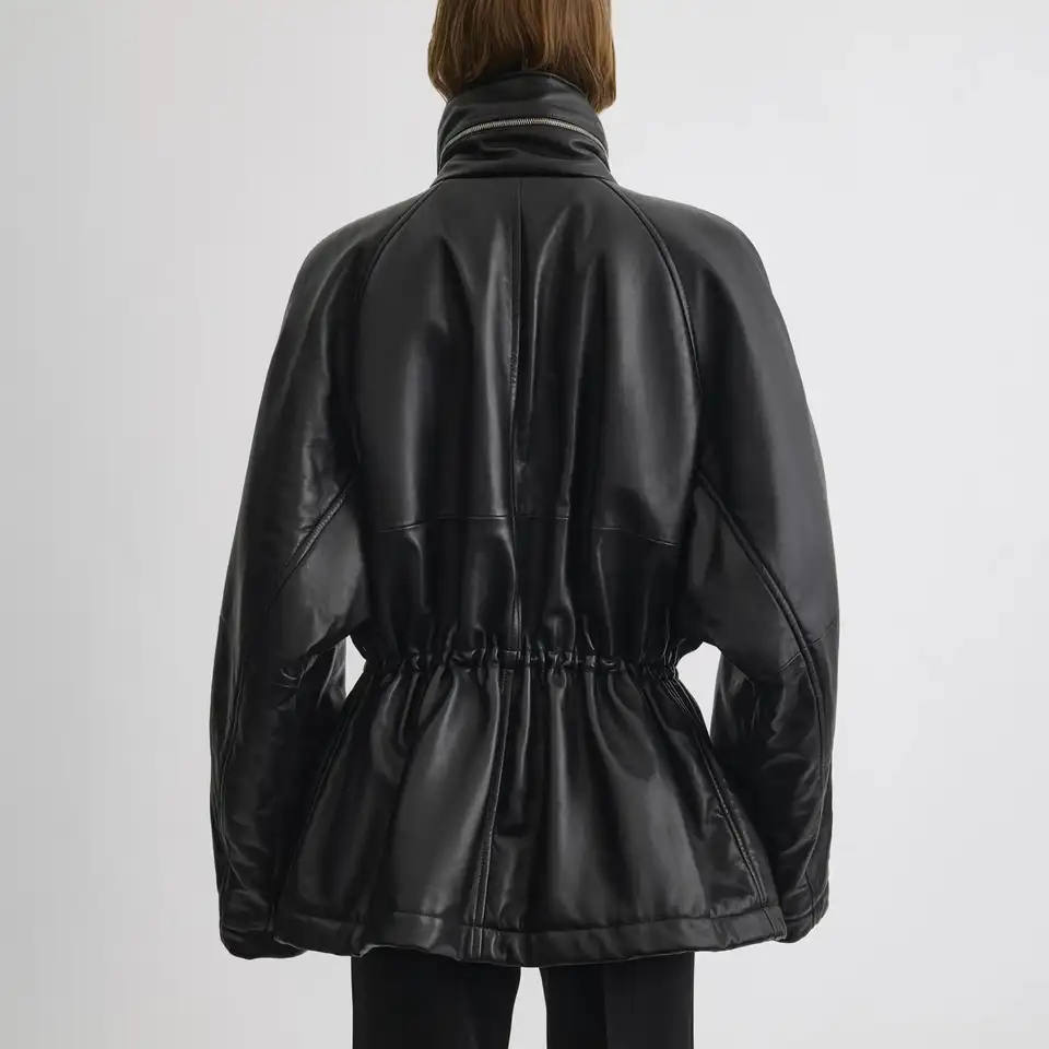 【PHOEBE ENGLISH】背面プリーツ Hooded Coat black Coat Elisabetta Franchi | color Black | Gomez.pl/en