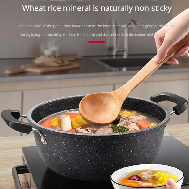 Non-stick With Lid Soup pot household gas induction cooker