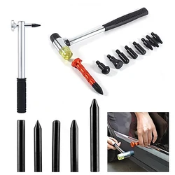 Ensemble de marteau en caoutchouc sans peinture pour débosselage de voiture, avec 9 têtes, Mini outils manuels ménagers pour le nettoyage des vitres, nouveau 