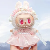 Labubu Doll Clothing Cute Mesh Skirt 17cm Clothing Shoes Doll DIY Accessories Training Sitting Party Games Toys Gifts 1