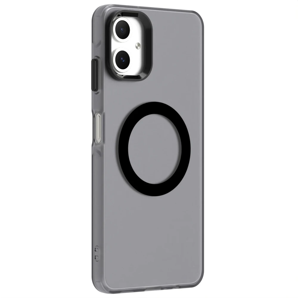 Candy Colors Translucent Phone Case with Magnetic Wireless Charging and Durable TPU Frame