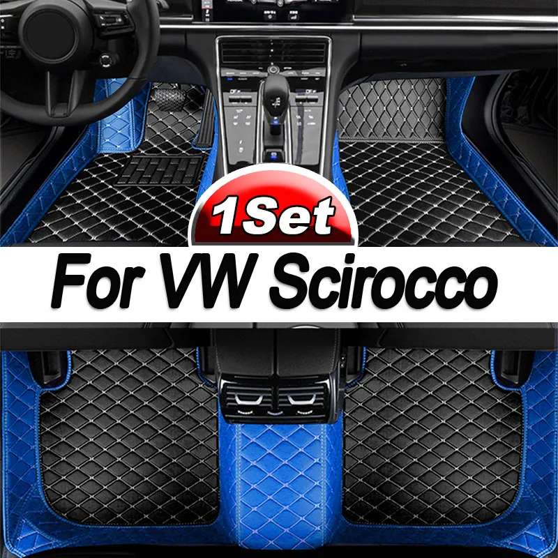 

Car Floor Mats For VW Scirocco R 3R 2009-2017 DropShipping Center Interior Accessories 100% Fit Leather Carpets Rugs Foot Pads