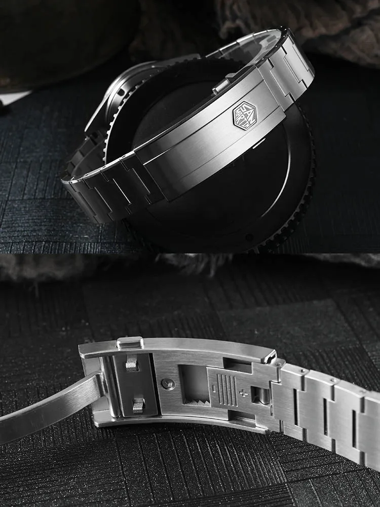 San Martin Official 39mm Guilloche MOP Dial Miyota 90S5 Sport Watch Automatic Mechanical Sapphire Bezel 20 ATM Luminous SN0151 - Image 4