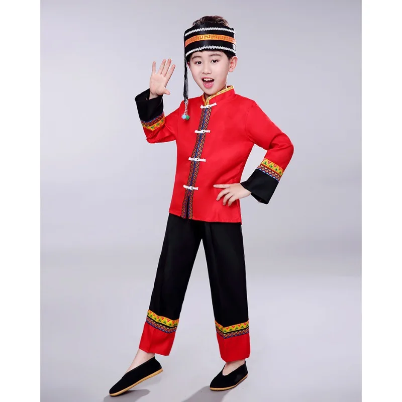 Children's Yi large swing skirt Yi dance dressThe Torch Festival large swing skirt new dress female ethnic chorus dance dress