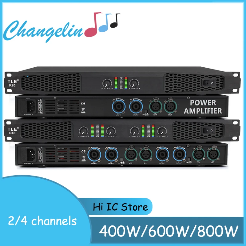 

Professional 1U Rack Digital Amplifier Stage Performance Conference Audio 2-channel/4-channel 600W/800W