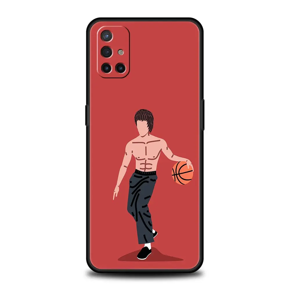 Playful Basketball Art Phone Case - Black Cover