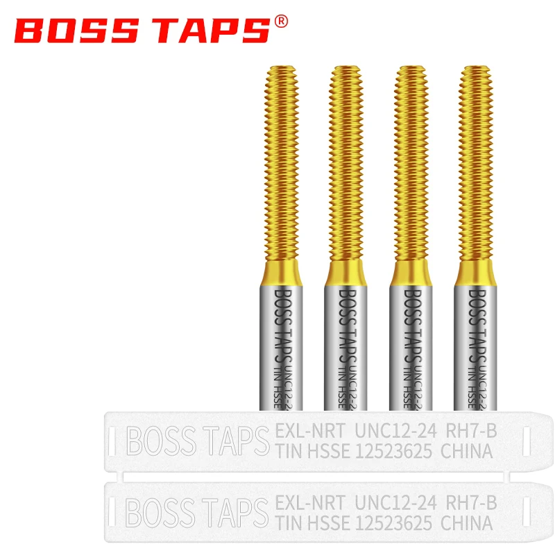 HSSE-M42 JIS Standard TIN Coating Roll Forming Tap UNC 2-56 4-40 6-32 10-24 12-24 1/4 3/8 Machine Sc