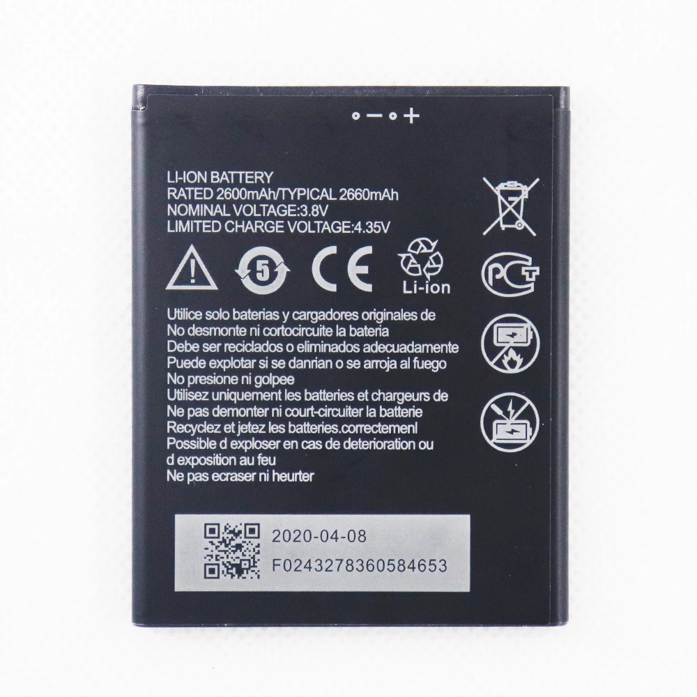 2pcs/lot Original 2600mAh Li3826T43P4h705949 Battery For ZTE Blade A530 A606 BA530 BA606 Phone