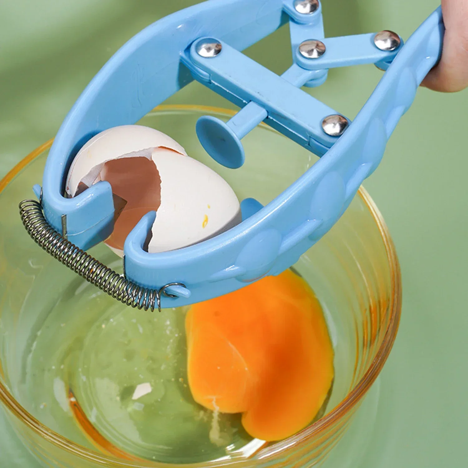 Egg Separator Egg Beater Eggshell Separator Manual Egg Beating Tool Egg White Yolk Separator Scissor Tool Biscuits Slicing Plastic Bottle Opener Kitchen Accessories